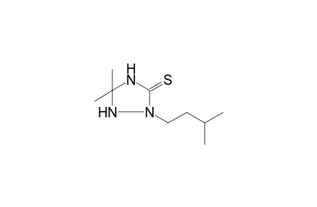 5,5-Dimethyl-2-(3-methyl-butyl)-[1,2,4]triazolidine-3-thione