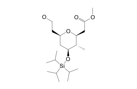 (+)-METHYL-(2-S,3-S,4-S,6-R)-[6-(2-HYDROXYETHYL)-4-(TRIISOPROPYLSILANYLOXY)-3-METHYL-TETRAHYDROPYRAN-2-YL]-ACETATE