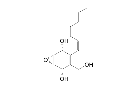 (+-)-(1R*,4S*,5R*,6S*)-2-[(Z)-Hept-1'-enyl]-3-(hydroxymethyl)-5,6-epoxycyclohex-2-ene-1,4-diol