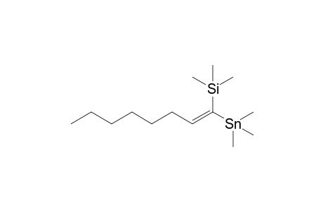 (Trimethyl)-[1-(trimethylsilyl)-1-octenyl]stannane