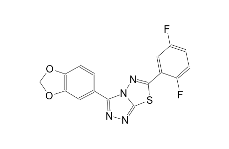 [1,2,4]triazolo[3,4-b][1,3,4]thiadiazole, 3-(1,3-benzodioxol-5-yl)-6-(2,5-difluorophenyl)-