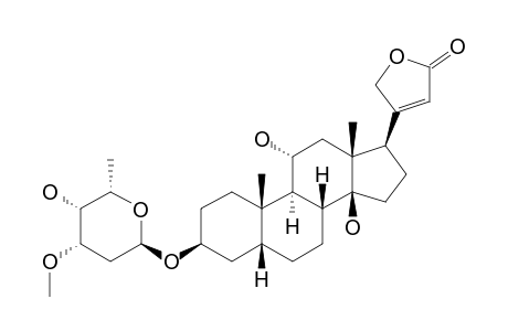 DIVOSTROSIDE;SARMENTOGENIN-3-BETA-O-ALPHA-L-DIGINOPYRANOSIDE