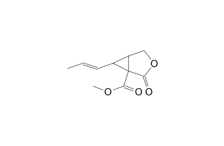 3-Oxabicyclo[3.1.0]hexane-1-carboxylic acid, 2-oxo-6-(1-propenyl)-, methyl ester