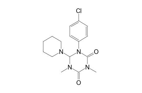 1-(p-chlorophenyl)dihydro-3,5-dimethyl-6-piperidino-s-triazine-2,4(1H,3H)-dione