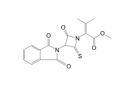 a-isopropylidene-2-oxo-3-phthalimido-4-thioxo-1-azetidineacetic acid, methyl ester