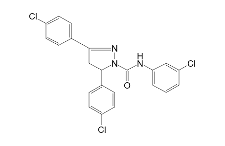 3,5-bis(p-chlorophenyl)-3'-chloro-2-pyrazoline-1-carboxanilide