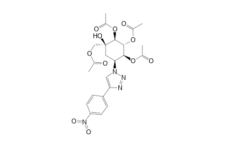 (1S,2R,3S,4S,6S)-4-(Acetoxymethyl)-4-hydroxy-6-[4-(4-nitrophenyl)-1H-1,2,3-triazol-1-yl]cyclohexane-1,2,3-triyl Triacetate