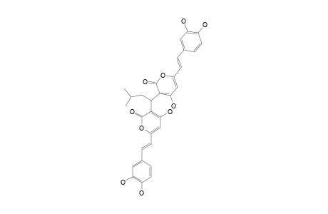 PHAEOLSCHIDIN_B;(E)-3,3'-(3-METHYLBUTANE-1,1-DIYL)-BIS-(6-((E)-3,4-DIHYDROXYSTYRYL)-4-HYDROXY-2-H-PYRAN-2-ONE)