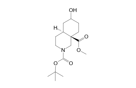 (4aS,8aR)-6-hydroxy-1,3,4,4a,5,6,7,8-octahydroisoquinoline-2,8a-dicarboxylic acid O2-tert-butyl ester O8a-methyl ester