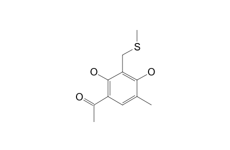 1-(2',4'-DIHYDROXY-5'-METHYL-3'-METHYLSULFANYLMETHYLPHENYL)-ETHANONE