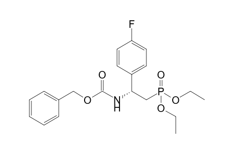 (phenylmethyl) N-[(1R)-2-diethoxyphosphoryl-1-(4-fluorophenyl)ethyl]carbamate