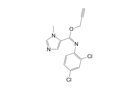 1H-Imidazole-5-carboximidic acid, N-(2,4-dichlorophenyl)-1-methyl-, 2-propynyl ester