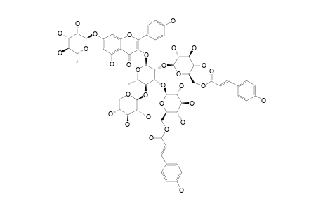 #27;TERNATUMOSIDE-XIV;KAEMPFEROL-3-O-[BETA-D-XYLOPYRANOSYL-(1->4)]-[BETA-D-6-O-[4-HYDROXY-(E)-CINNAMOYL]-GLUCOPYRANOSYL-(1->3)]-BETA-D-6-O-[4-HYDROXY-(E