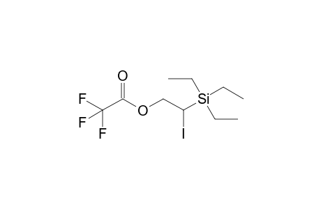 (2-iodanyl-2-triethylsilyl-ethyl) 2,2,2-tris(fluoranyl)ethanoate