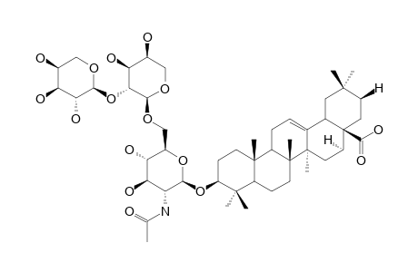 3-O-ALPHA-L-ARABINOPYRANOSYL-(1->2)-ALPHA-L-ARABINOPYRANOSYL-(1->6)-2-ACETAMIDO-2-DEOXY-BETA-D-GLUCOPYRANOSYLOLEANOLIC-ACID