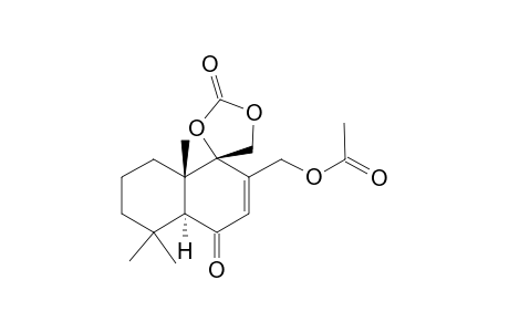 [(4S,4'aS,8'aS)-5',5',8'a-trimethyl-2,4'-bis(oxidanylidene)spiro[1,3-dioxolane-4,1'-4a,6,7,8-tetrahydronaphthalene]-2'-yl]methyl ethanoate