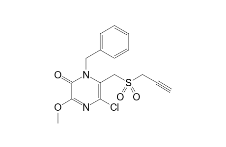 1-(benzyl)-5-chloro-3-methoxy-6-(propargylsulfonylmethyl)pyrazin-2-one