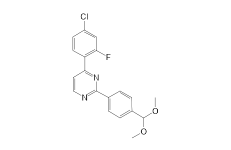 4-(4-Chloro-2-fluorophenyl)-2-(4-(dimethoxymethyl)phenyl)pyrimidine