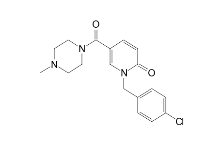 1-(p-CHLOROBENZYL)-5-[(4-METHYL-1-PIPERAZINYL)CARBONYL]-2(1H)-PYRIDONE