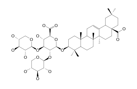 3-O-BETA-[XYLOPYRANOSYL-(1->2)-[XYLOPYRANOSYL-(1->3)]-GLUCURONOPYRANOSYL]-OLEANOLIC-ACID