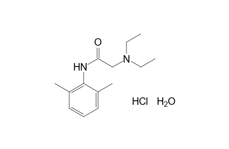 Lidocaine hydrochloride monohydrate