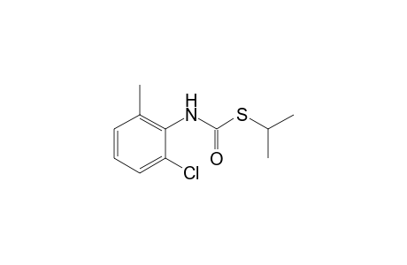 2-chloro-6-methylthiocarbanilic acid, S-isopropyl ester