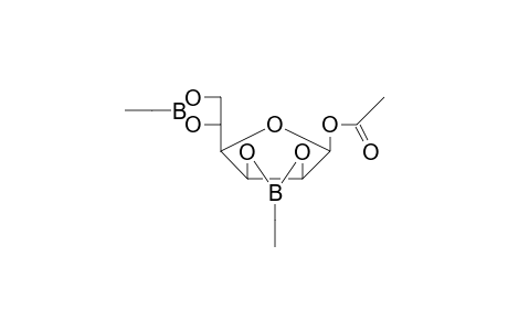 .beta.-d-Mannofuranoside, 1-O-acetyl-2,3:5,6-di-O-ethylboranediyl-