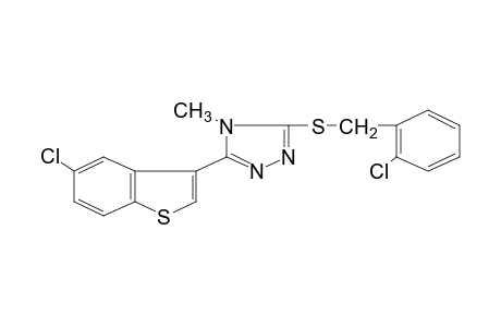 3-[(o-chlorobenzyl)thio]-5-(5-chlorobenzo[b]thien-3-yl)-4-methyl-4H-1,2,4-triazole