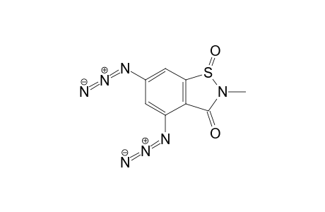 1,2-benzisothiazol-3(2H)-one, 4,6-diazido-2-methyl-, 1-oxide