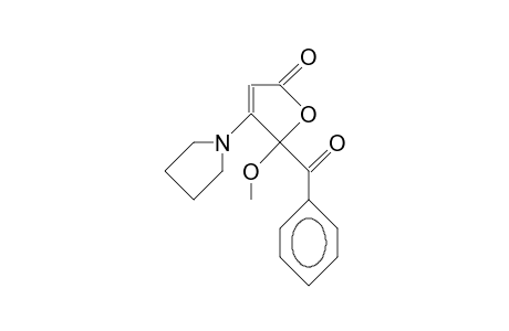 5-Benzoyl-5-methoxy-4-(pyrrolidin-1-yl)-furan-2(5H)-one