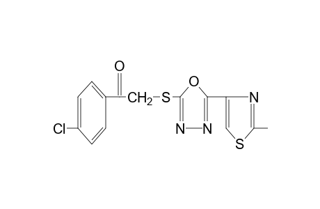 4'-chloro-2-{[5-(methyl-4-thiazolyl)-1,3,4-oxadiazol-2-yl]thio}acetophenone