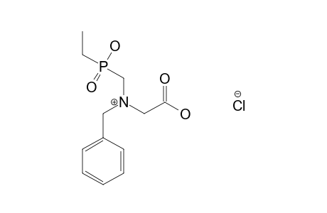 N-benzyl-N-[(ethylhydroxyphosphinyl)methyl]glycine, hydrochloride