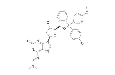 9-[2'-DEOXY-5'-O-(4,4'-DIMETHOXYTRITYL)-BETA-D-ERYTHRO-PENTOFURANOSYL]-6-[(DIMETHYLAMINO)-METHYLIDENE]-9H-ISOGUANINE