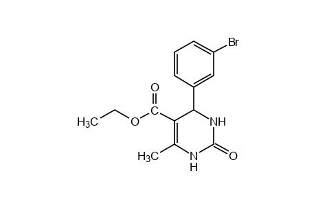 4-(m-bromophenyl)-6-methyl-2-oxo-1,2,3,4-tetrahydro-5-pyrimidinecarboxylic acid, ethyl ester