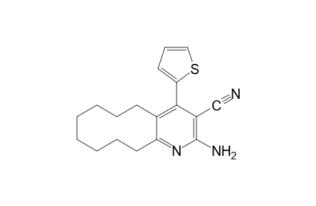 2-amino-5,6,7,8,9,10,11,12-octahydro-4-(2-thienyl)cyclodeca[b]pyridine-3-carbonitrile