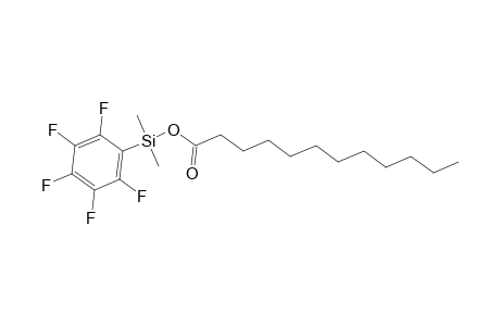 Lauric acid, dimethyl(pentafluorophenyl)silyl ester