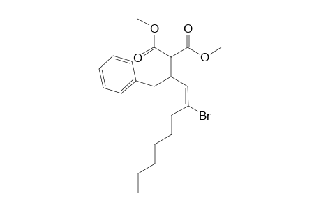 Dimethyl (E)-2-(4-bromo-1-phenyl-dec-3-en-2-yl)malonate