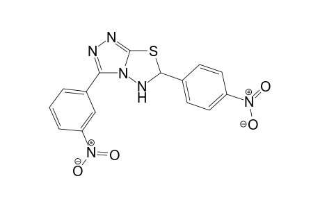 3-(3-Nitro-phenyl)-6-(4-nitro-phenyl)-5,6-dihydro-[1,2,4]triazolo[3,4-b][1,3,4]thiadiazole