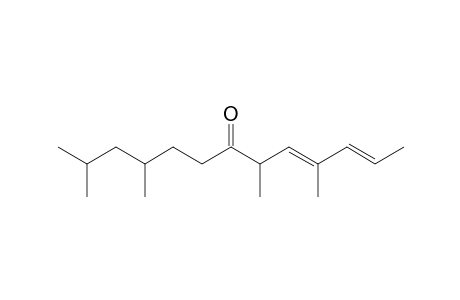 4,6,10,12-tetramethyl-2,4-tridecadien-7-one