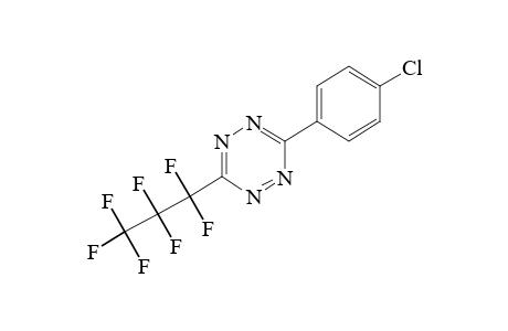 3-(p-chlorophenyl)-6-(heptafluoropropyl)-s-tetrazine