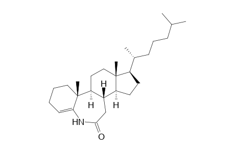 5a-Aza-5a-homocholest-4-en-6-one