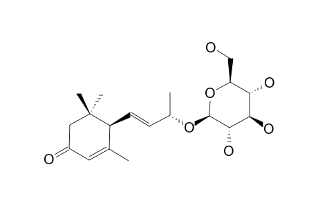 (6R,9R)-3-OXO-ALPHA-IONOL-BETA-D-GLUCOPYRANOSIDE