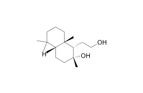 (+-)-13,14,15,16-Tetranor-5.beta.-labdane-8.alpha.,12-diol