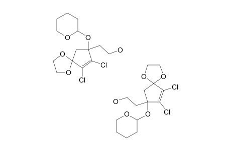 1,2-DICHLORO-3-(2-TETRAHYDROPYRANYLOXY)-3-(2-HYDROXYETHYL)-5,5-ETHYLENEDIOXYCYClOPENTENE