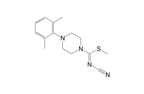 N-CYANOTHIO-4-(2,6-XYLYL)-1-PIPERAZINECARBIMIDIC ACID, METHYL ESTER