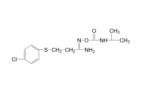 3-[(p-chlorophenyl)thio]-O-(isopropylcarbamoyl)propionamidoxime