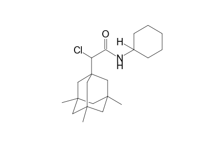 alpha-chloro-N-cyclohexyl-3,5,7-trimethyl-1-adamantanecarboxamide