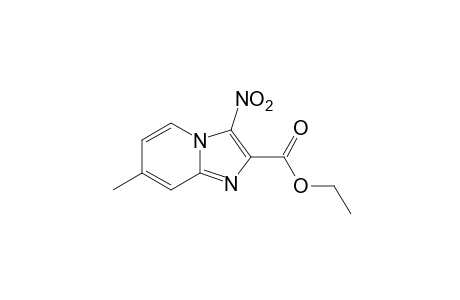 7-methyl-3-nitroimidazo[1,2-a]pyridine-2-carboxylic acid, ethyl ester