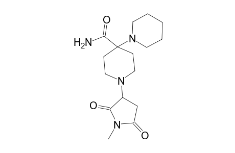 1'-(1-Methyl-2,5-dioxo-pyrrolidin-3-yl)-[1,4']bipiperidinyl-4'-carboxylic acid amide