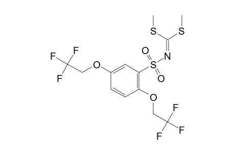 N-{[2,5-bis(2,2,2-trifluoroethoxy)phenyl]sulfonyl}dithioimidocarbonic acid, dimethyl ester